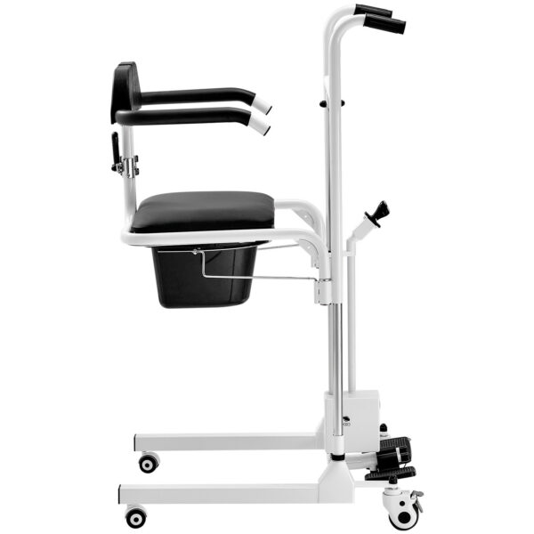 Electric Patient Lift Transfer Chair with 180° Split Seat, Adjustable Wheelchair