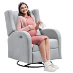 Swivel Rocker Recliner, Power Recliner with USB Port, 250 lbs Capacity for Living Room, Bedroom