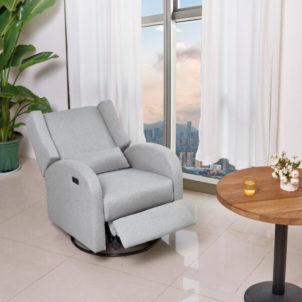 Swivel Rocker Recliner, Power Recliner with USB Port, 250 lbs Capacity for Living Room, Bedroom